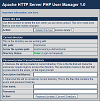 Apache HTTP Server PHP User Manager